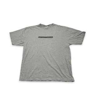 Vintage Old Navy spell out logo grey blue t shirt mens large